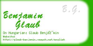 benjamin glaub business card